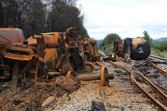 Report published on derailment and fire involving a tanker train at Llangennech