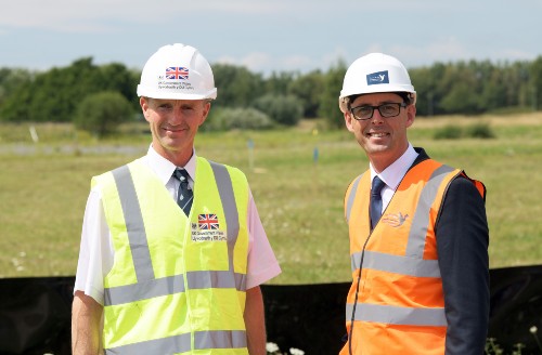 Council leaders welcome Welsh Office Minister to Llanelli Pentre Awel site