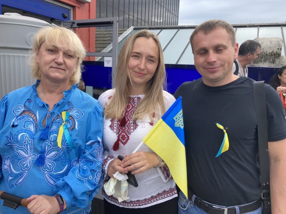Ukrainian families in Carmarthenshire celebrate their national day at Swansea Grand Theatre
