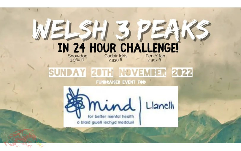 Llanelli Mind Staff take on Welsh Three Peaks Challenge