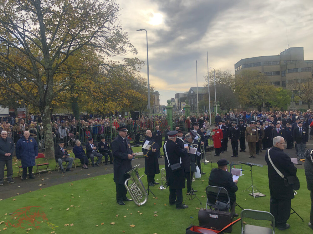Crowds turn out for Llanelli’s Remembrance Day Service
