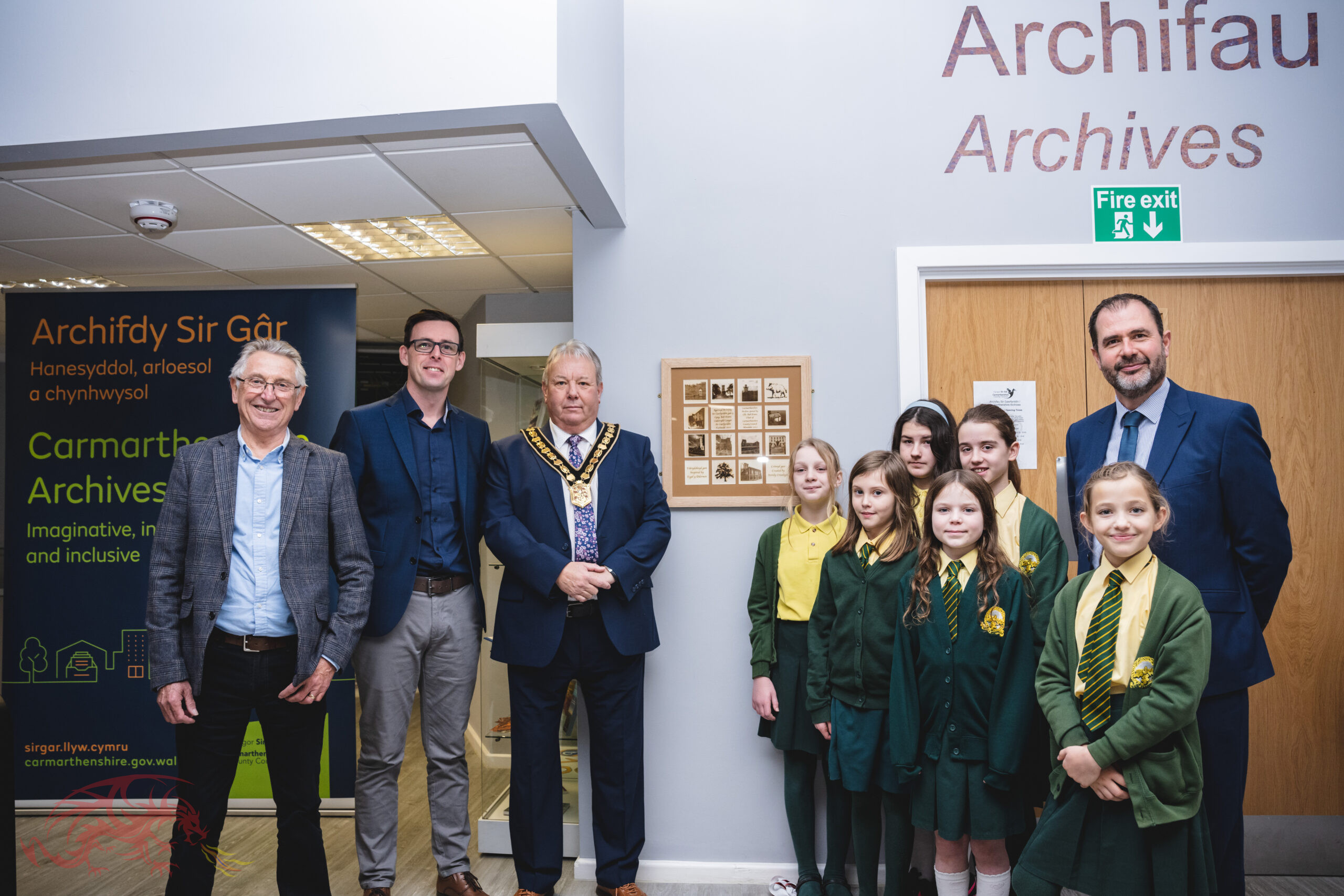 Official commemoration of new Carmarthenshire Archives building
