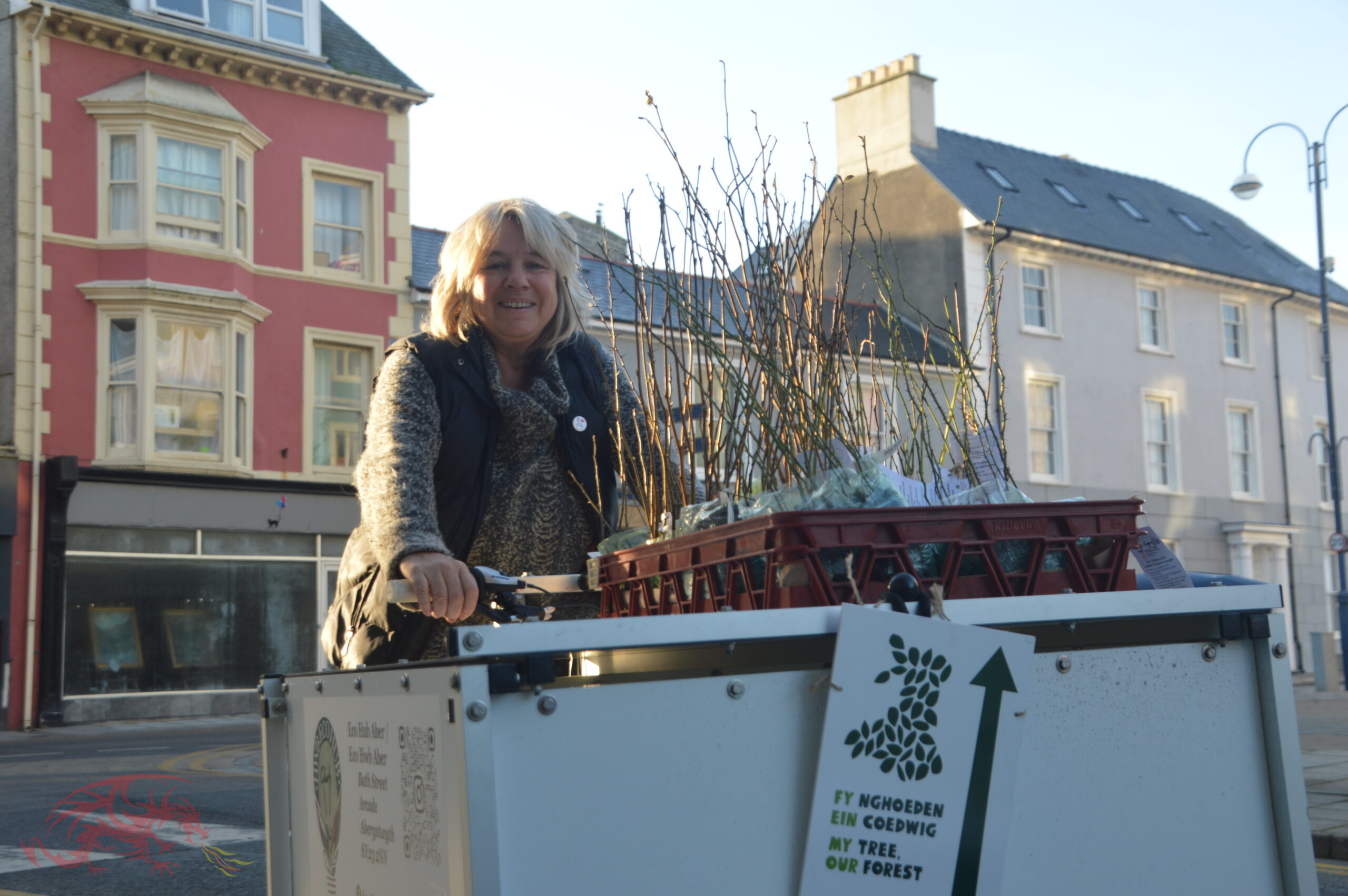 Eco Hub delivers free tree giveaway service to residents of Aberystwyth
