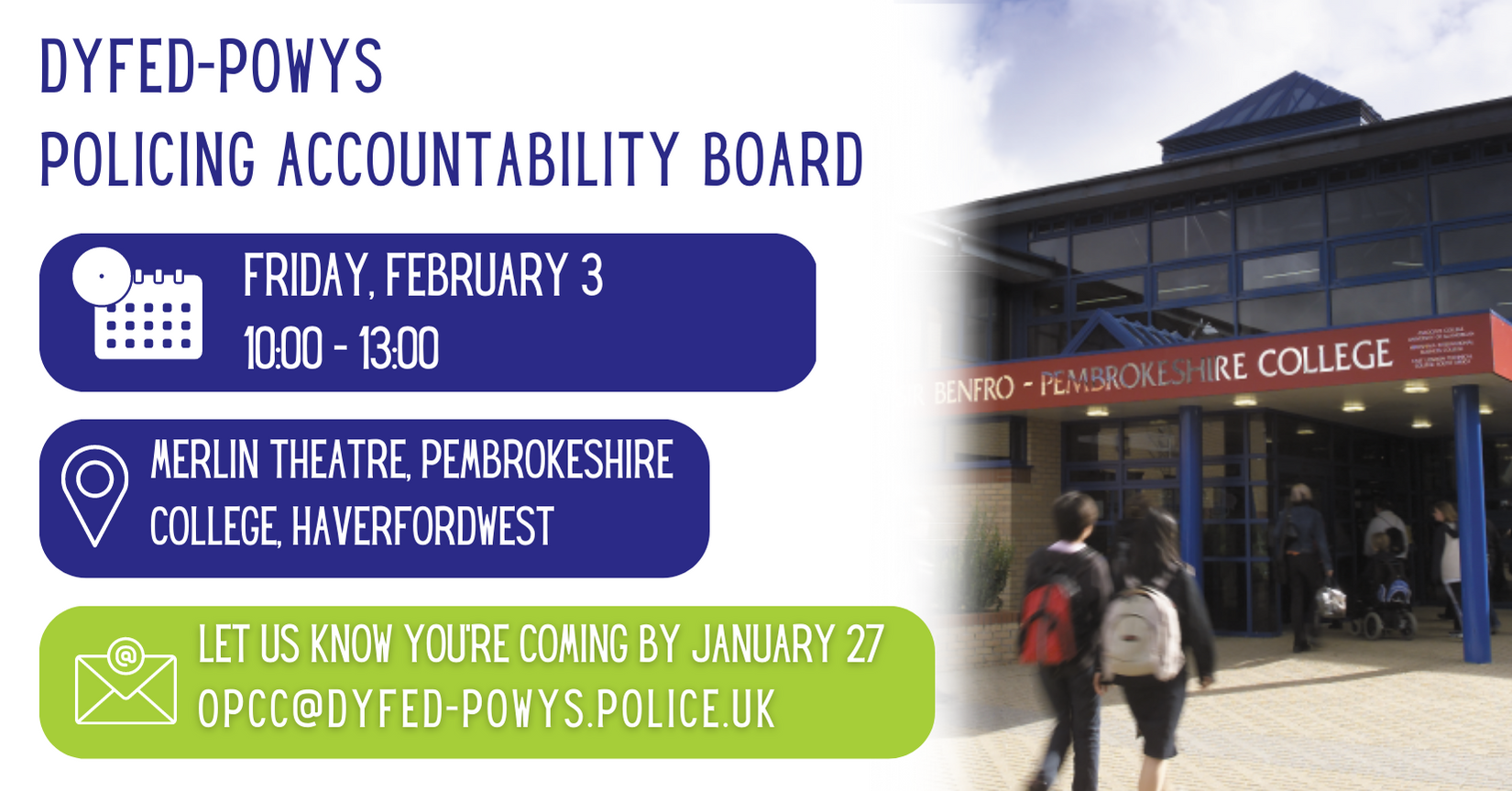 Quarterly police accountability meeting comes to Haverfordwest