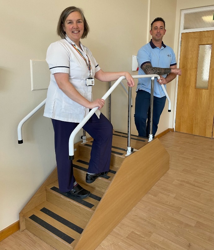 Training stairs will help patients at Glangwili Hospital