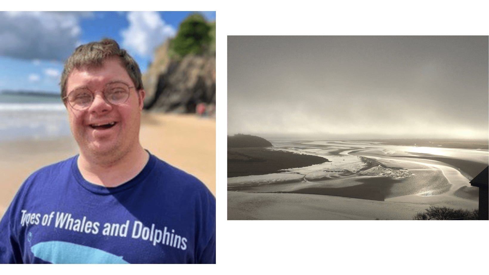 Stephen’s pic of Laugharne estuary reaches final of Down’s Syndrome Association photography competition.