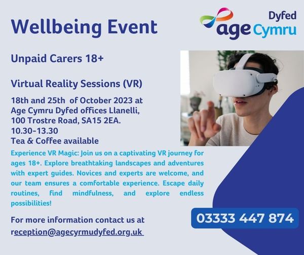 Age Cymru Dyfed host Virtual Reality sessions