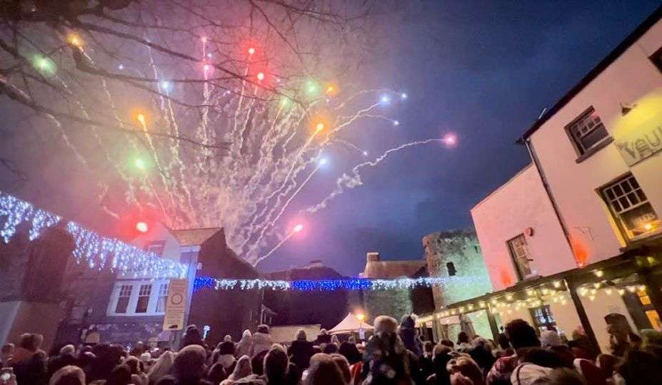 Carmarthen lights switch-on wows the crowds
