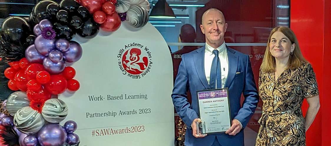 Welsh Ambulance Service worker wins acclaimed award by Skills Academy Wales