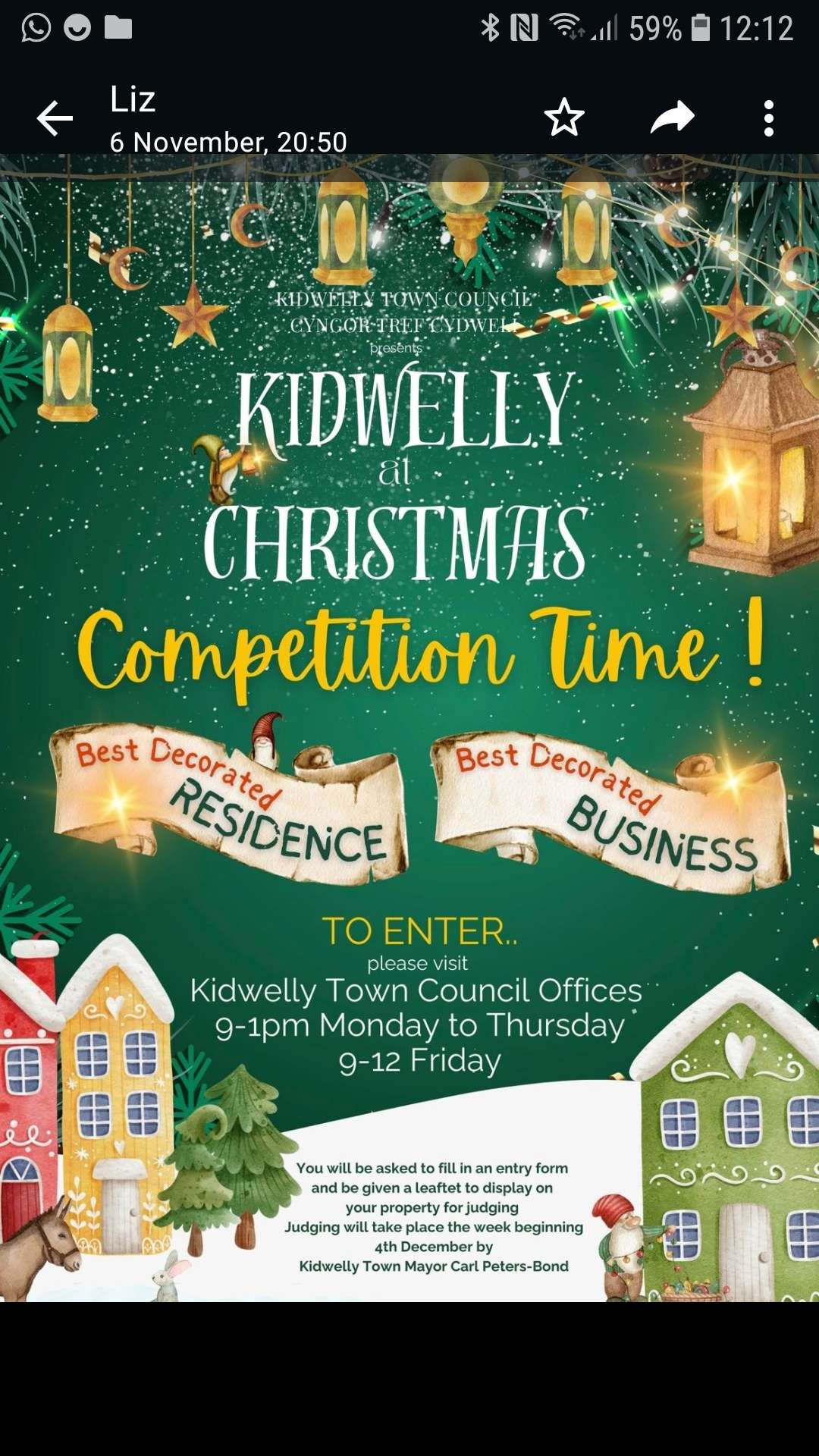 Get your entry in for Kidwelly and Mynyddygarreg Best Dressed Xmas Window Competition