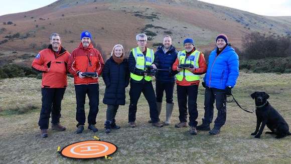 Energy company donate thermal drone to Brecon Mountain rescue team