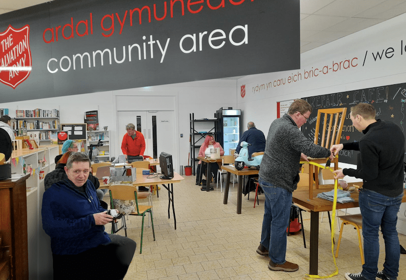 Salvation Army hosts Repair Café in new Gorseinon charity store