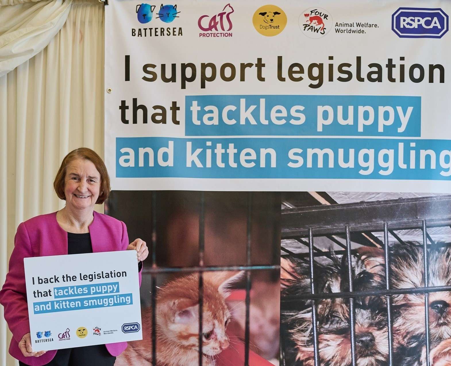 Dame Nia Griffith MP supports new bill to tackle illegal puppy smuggling