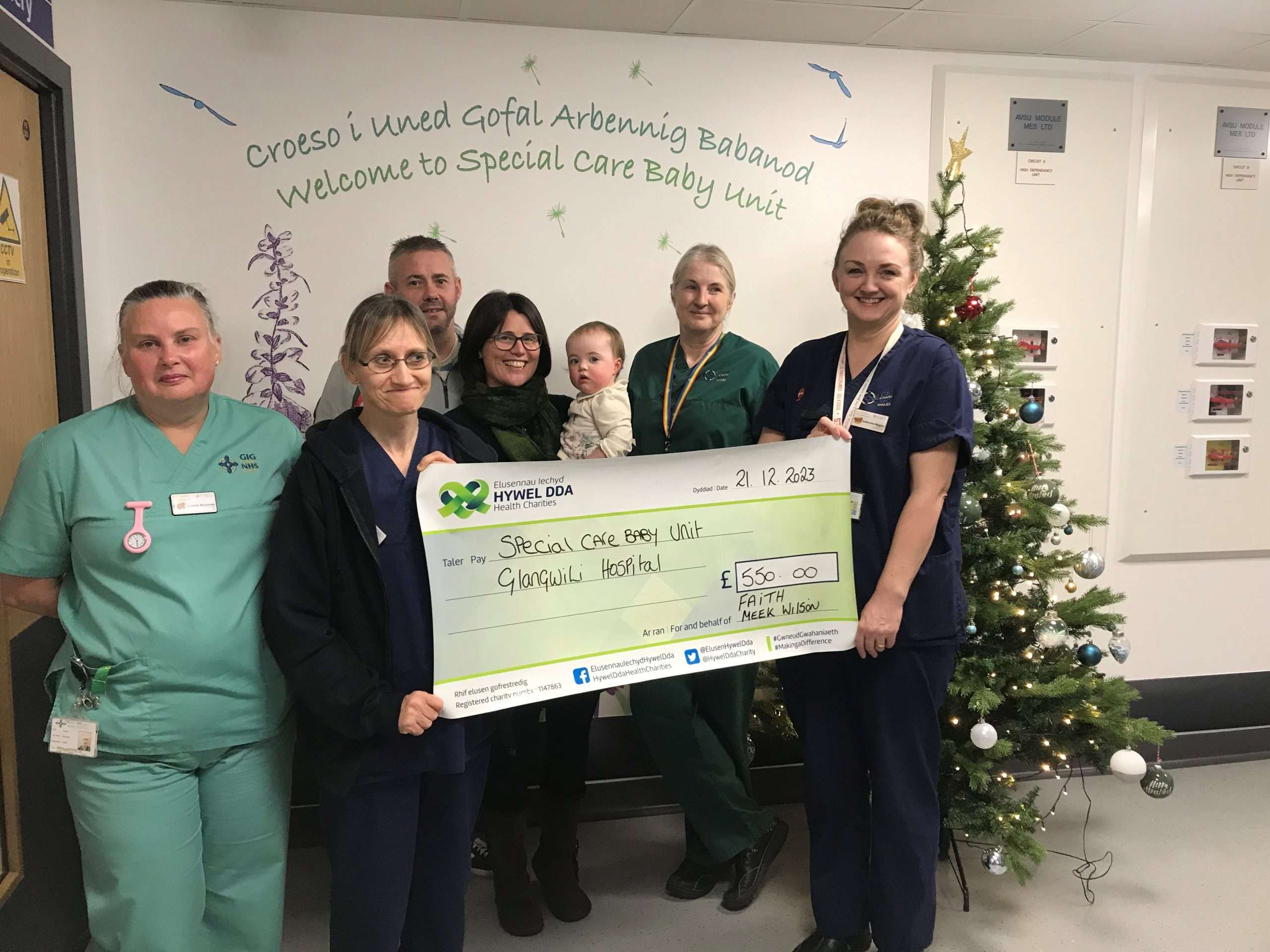 Family raises over £500 for Special Care Baby Unit