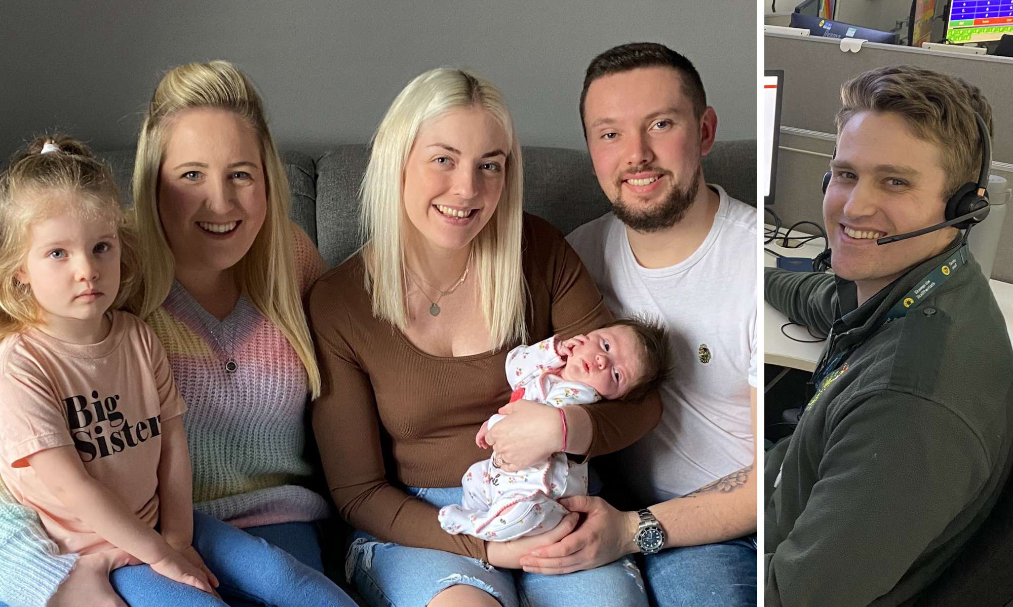 Newport couple thanks call handler who supported them through home birth