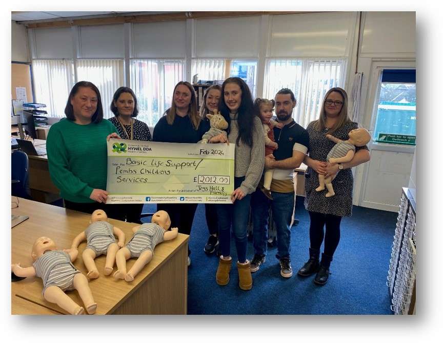 Family raises over £2,000 for Pembrokeshire Childrens Services