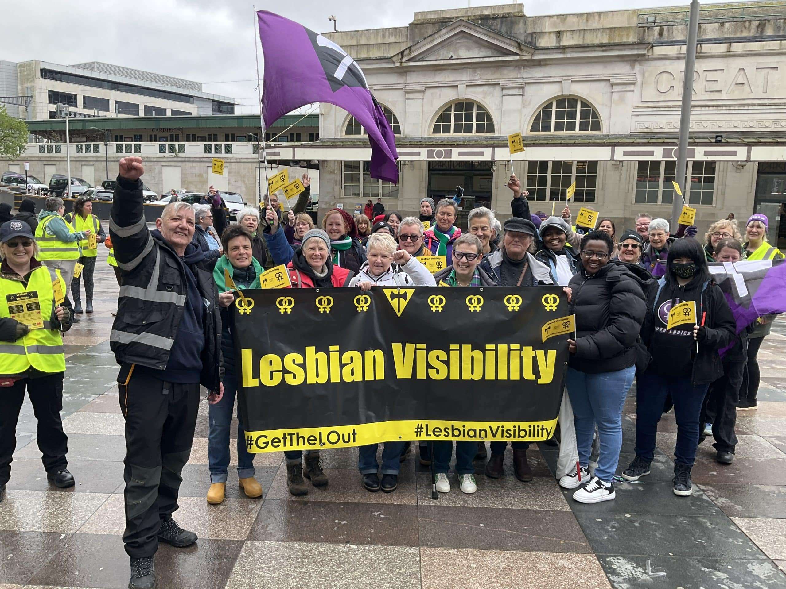 Lesbians march in Cardiff to mark Lesbian Visibility Week